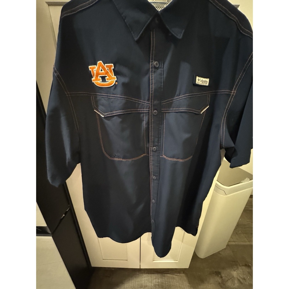 Auburn Tigers Columbia PFG‎ Low Drag Offshore Omni-Shade Shirt Large